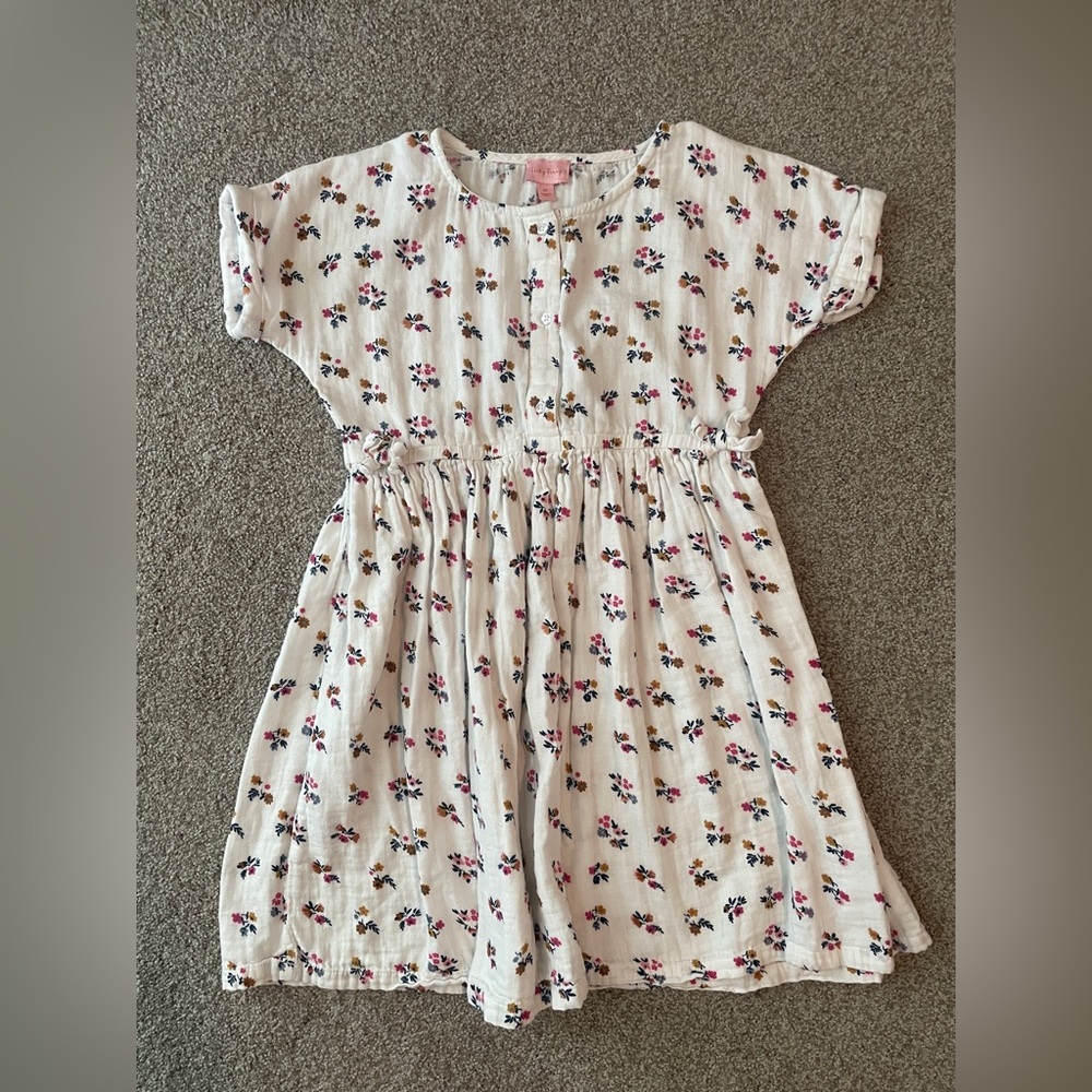 GUC - Lucky Penny Floral White Dress - Girls’ Size 10